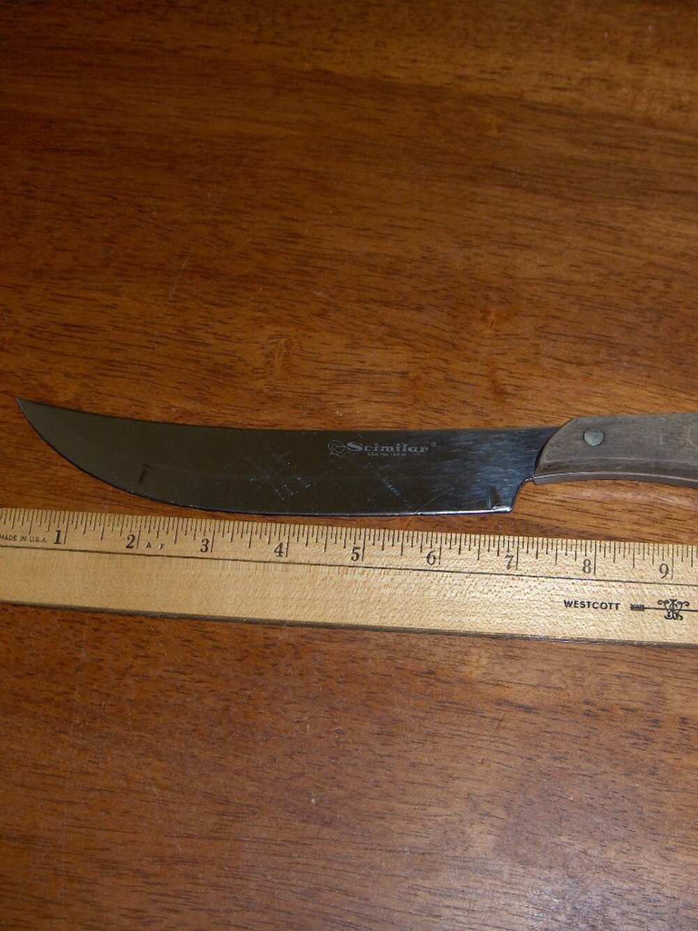 Scimitar Knife 7 1/2" Blade, 12 1/2" overall